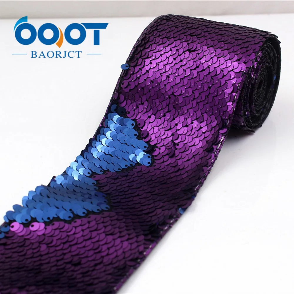 OOOT BAORJCT G-18930-1287 75 мм 2 ярда красочных лент squama свадебное украшение аксессуары для