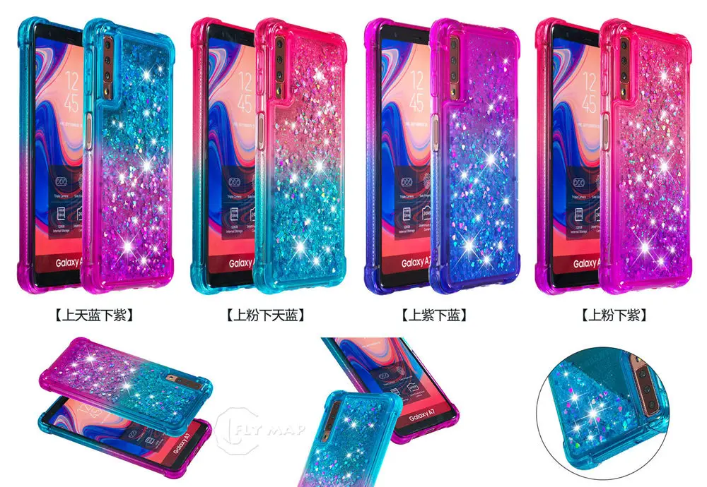 Quicksand Case for Samsung Galaxy A7 2018 7A SM A750F A750F/DS A750FN Shell Phone Protector Cover Capa SM-A750FN SM-A750F |