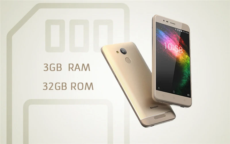 Мобильный телефон Sharp R1 MT6737, четырехъядерный, 5,2 дюймов, 1280x720 P, соотношение 16:9, смартфон, 4000 мА/ч, 3 Гб ram, 32 ГБ rom, мобильный телефон Android