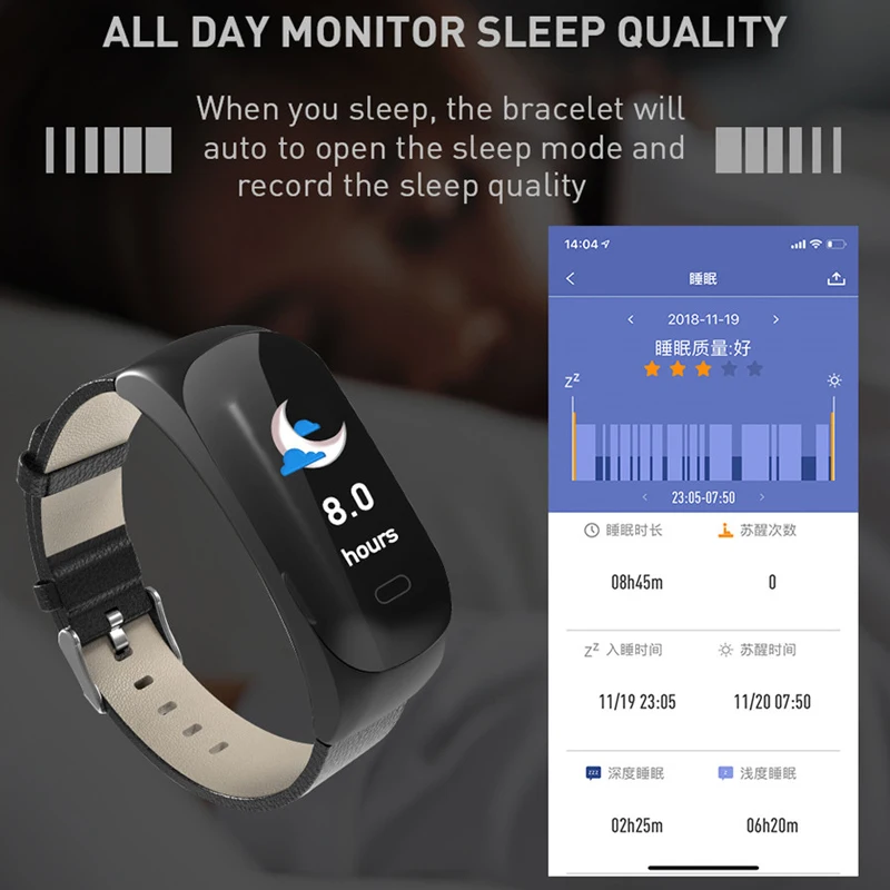C15 Bluetooth Smart Watch With Wireless Earphone Multi Dial Support Answer Call Message Push Pedometer Heart Rate Sleep Monitor |