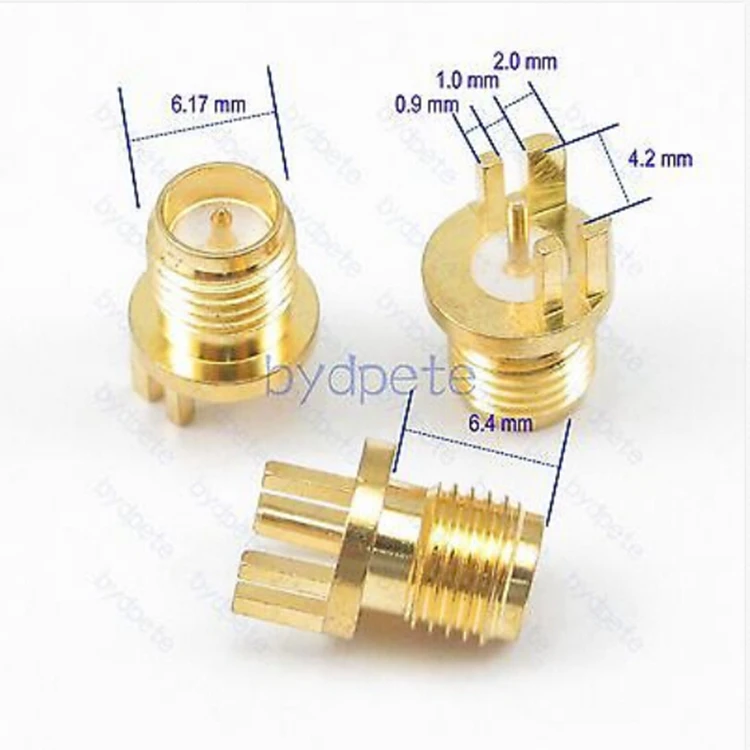 RP-SMA гнездовой разъем 1 0 мм PCB Edge Mount circle Круглая Панель припоя RF | Обустройство дома
