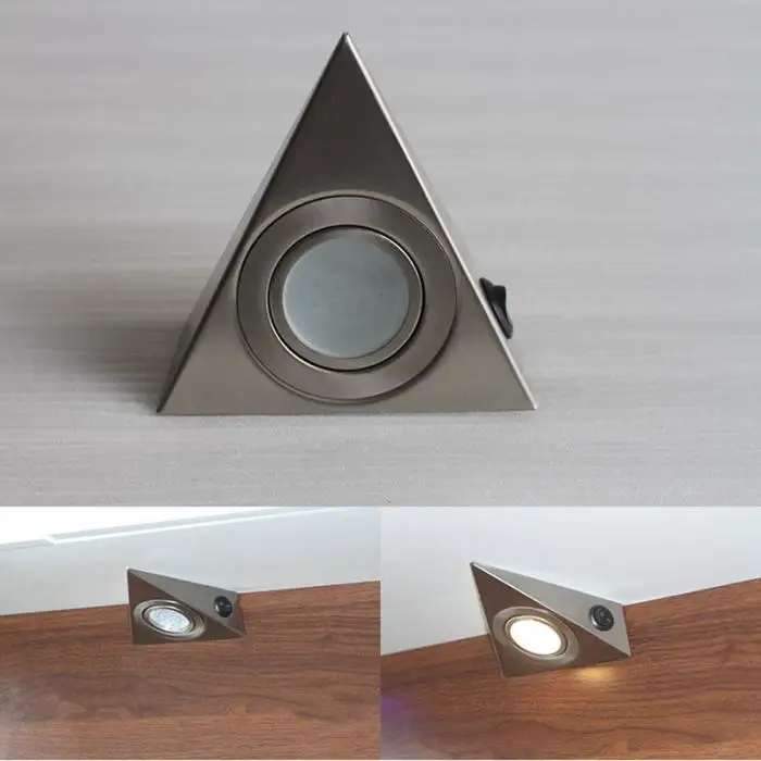 3W светодиодный светильник для кухни под шкаф треугольный светильник JA55