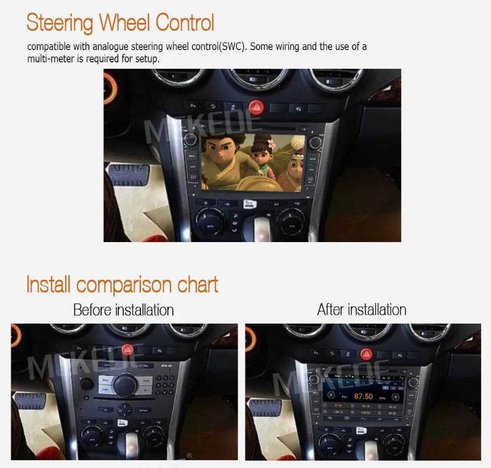 2DIN Android8.1 HD экран 1024*600 Автомобильный мультимедийный плеер для Opel Astra Vectra Antara Zafira Corsa с радио gps dvd плеер