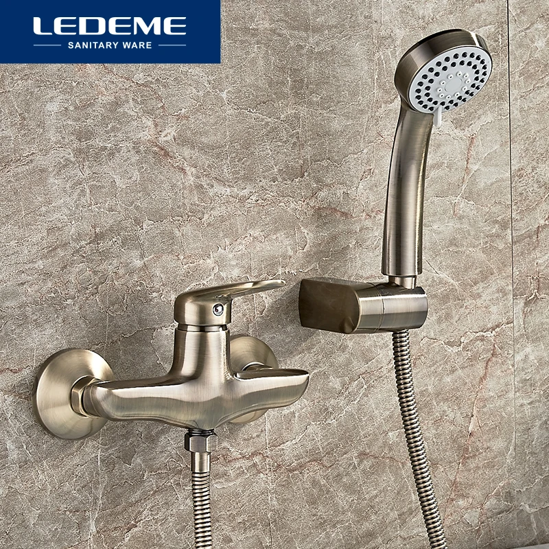 LEDEME Смеситель для душ. кабины латунь Цвет: бронзовый L2048C | Строительство и ремонт