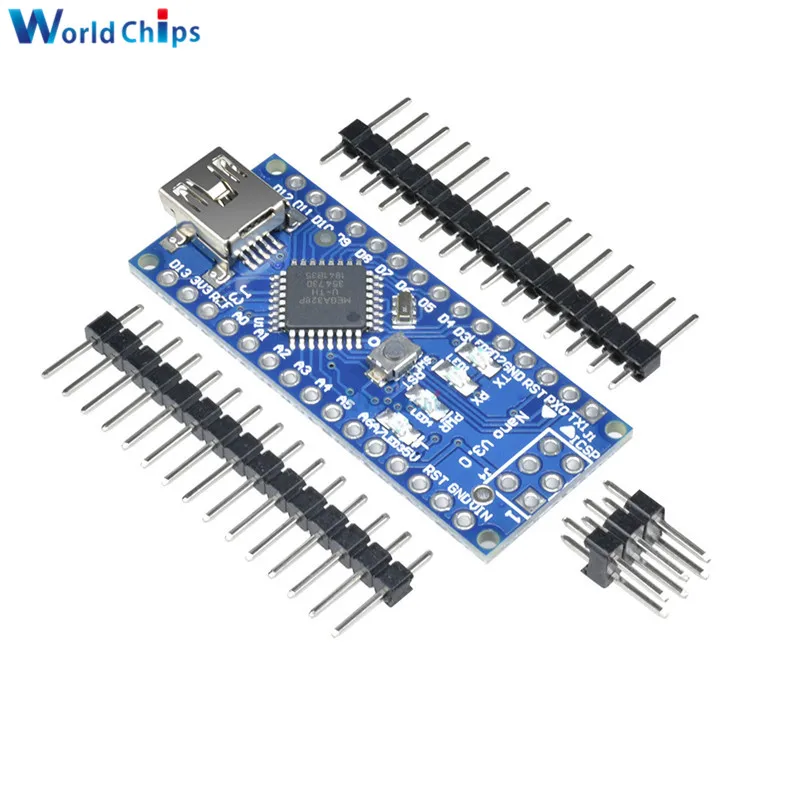 Микроконтроллер atmega328 Mini USB Nano 3 0 5 В 16 м плата модуль для Arduino NANO 328P FT232 с Pins|usb