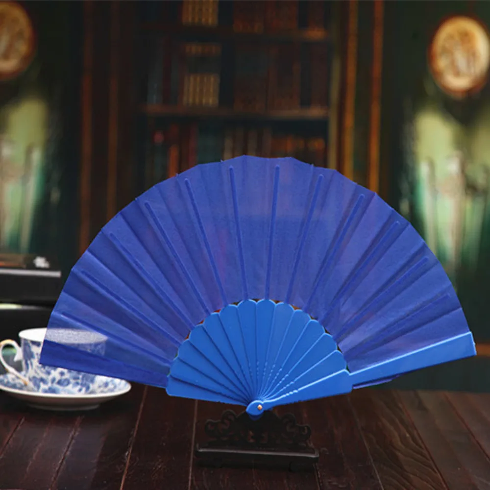 Раскладушка для танцев свадьбы вечеринки кружева шелк складной Одноцветный C523