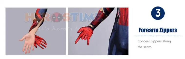 Forearm Zippers Пользовательские варианты для деталей, таких как капюшон съемный открытые глаза промежность молния - Цвет: Forearm Zippers