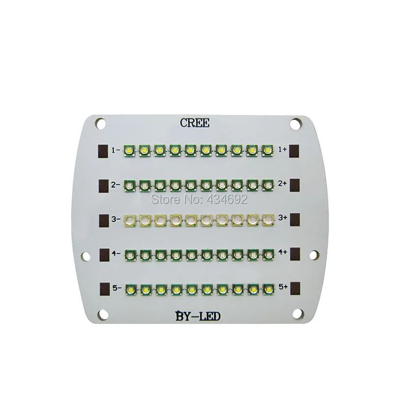 Настраиваемая Светодиодная лампа DIY 5 каналов Cree XPE XP E + Epileds 6000K 10000K 420NM 450NM для