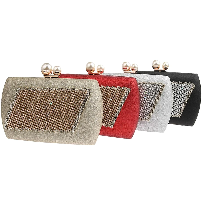 Простая сумка со стразами элегантная и легко взять сумку для банкета модная