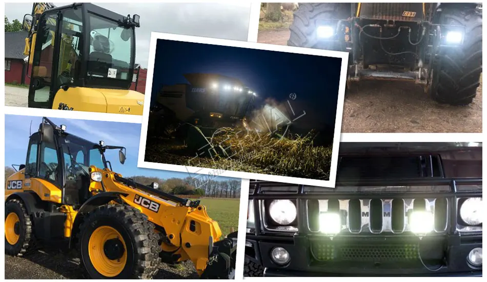 20x48 Вт Рабочий светильник 16LED противотуманная фара для авто 4x4 прицеп сельскохозяйственный трактор FODEN SISU PETERBILT STEYR TATRA
