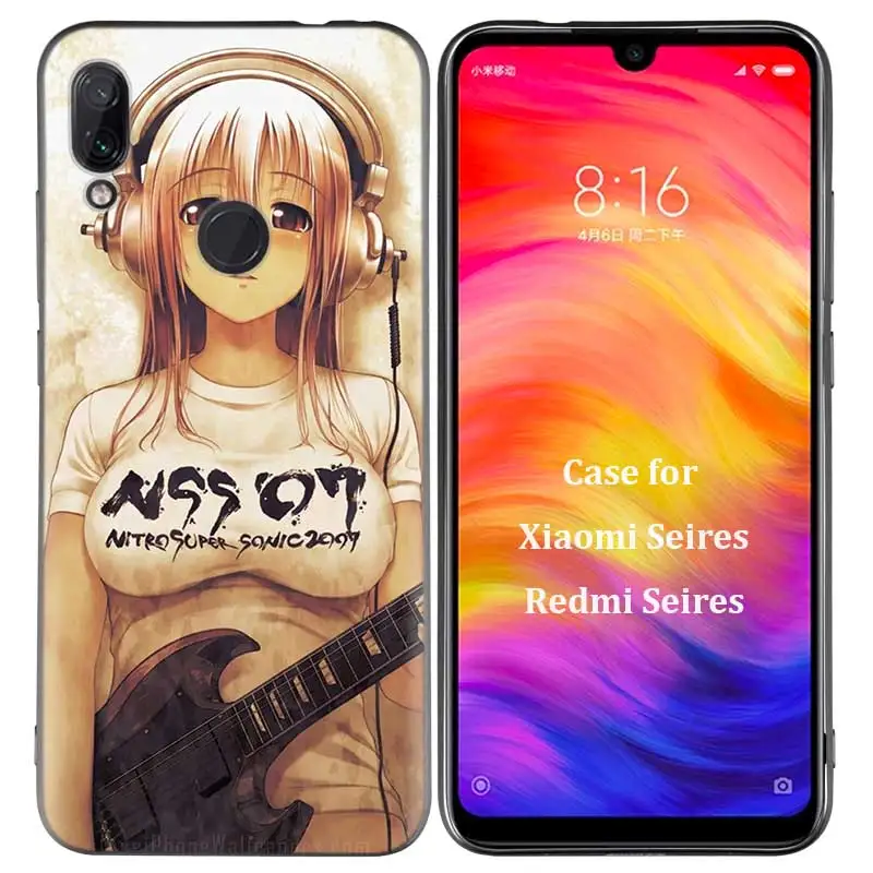 R-009 Силиконовый чехол для Xiao mi Red mi Note 7 6 5 Pro mi A1 A2 8 Lite 9 9T K20 Poco F1 S2 4 4X Plus аниме девушка мультфильм Япония милый - Цвет: R-009