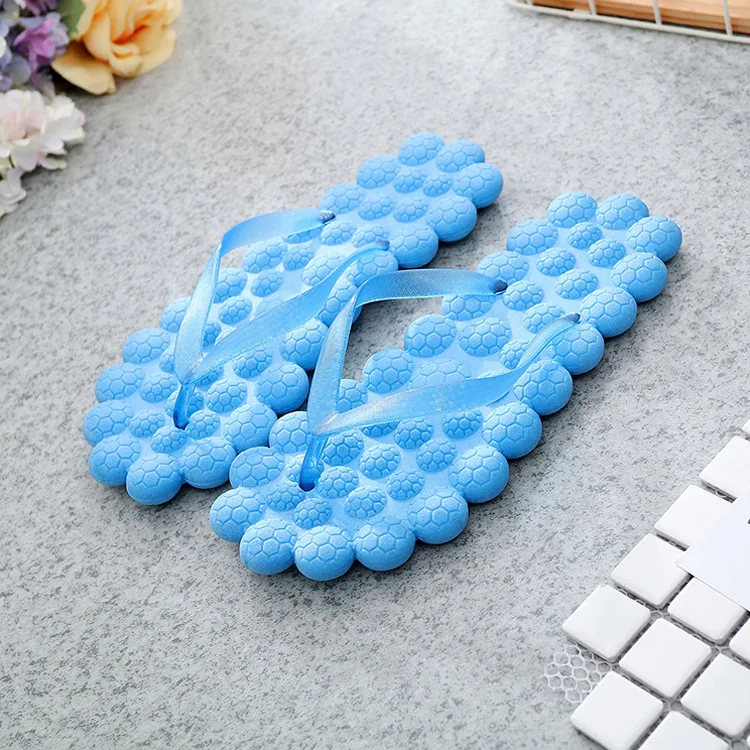 Массажные шлепки Летние вьетнамки женские шлепанцы Новинка массажные сандалии