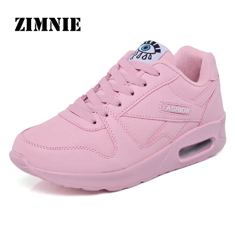 02 Pink Pu ZIMNIE, брендовая Стильная Спортивная обувь для мужчин и женщин, Классические Легкие кроссовки, амортизация, дышащая, унисекс, спортивная обувь для ходьбы - Цвет: 02 Pink Pu