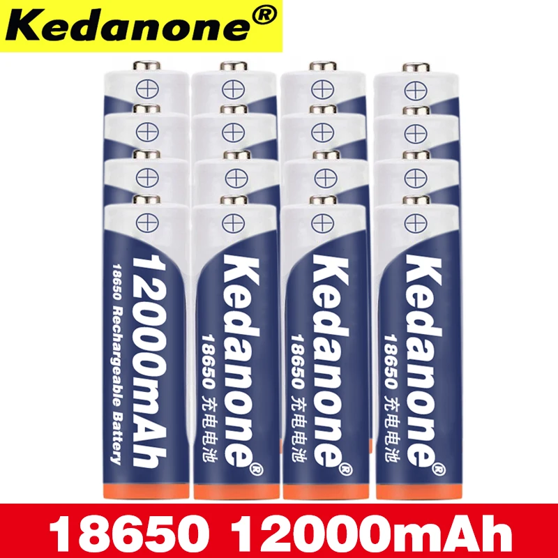 2 ~ 20 шт 18650 аккумулятор перезаряжаемый 3 7 V 12000mAh емкость литий ионная