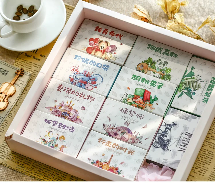 40pcs/pack Forest Stickers Set Romantic Cartoon Decorative Stationery Stickers Scrapbooking DIY Diary Album Lable Stick Gift