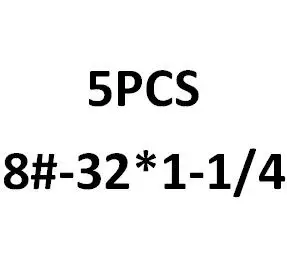 5PCS-8#-32*1/4,5/16-1-1/2 ISO7380 10,9 US-Сделано с круглой головкой Кепки Винты/UNC полукруглой потайной головкой и болты - Цвет: Синий