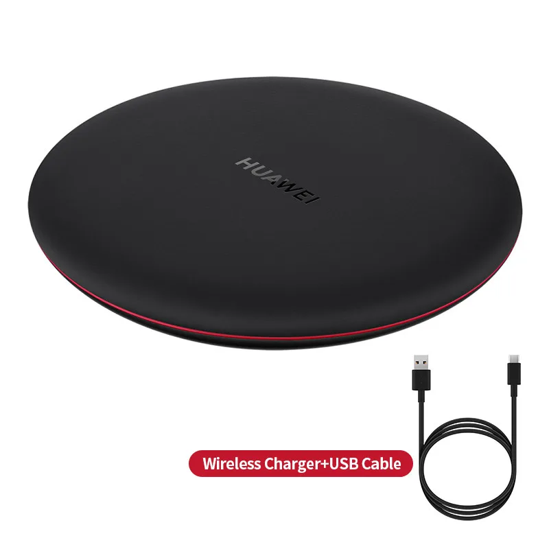 black Оригинальное Беспроводное зарядное устройство huawei Pad 15 Вт Быстрая зарядка для мобильных телефонов huawei samsung Xiaomi Быстрое беспроводное зарядное устройство Qi s 5 в CP60 - Тип штекера: black