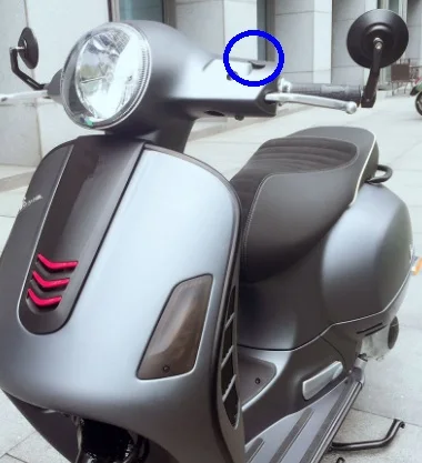 Универсальная зеркальная Крышка для скутера Vespa 150 300|Накладки и декоративные