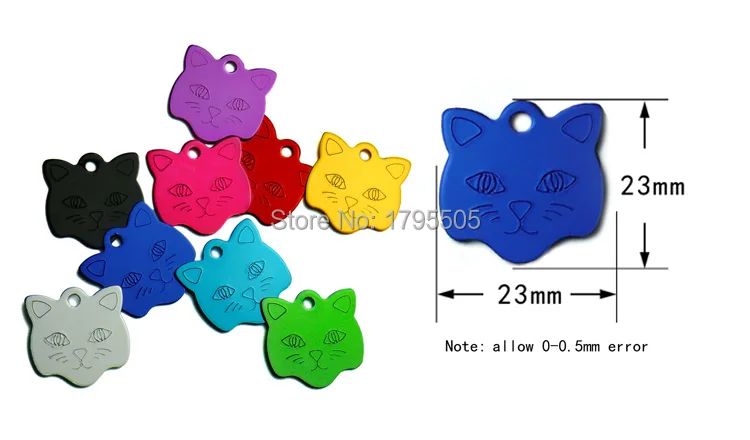 Wholesale 100 pcs Cat ID Tag Double Sides Bone Shape Personalized Dog Cat Puppy Tags Customized Cat Pet Name ID Plate Tags