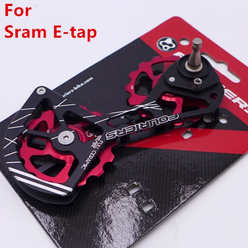 etap red Система FOURIERS OSPW из сплава для SRAM Red/Force/Rival/E-tap, дорожный велосипед, задний привод, негабаритный шкив, колесный керамический подшипник - Цвет: etap red