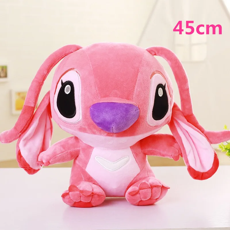 45cm pink 35-80 см милый мультфильм Ститч Лило& Ститч плюшевая игрушка кукла Дети мягкая игрушка для ребенка день рождения Рождество Дети Ребенок подарки - Цвет: 45cm pink