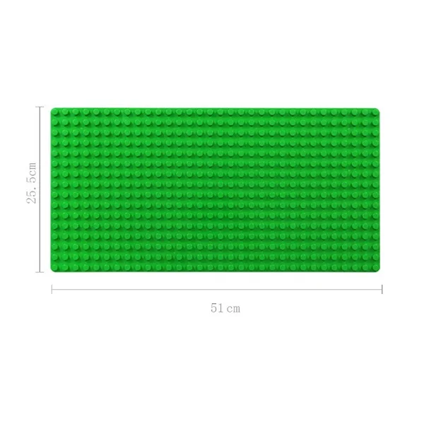 Блоки большого размера, базовая пластина 32*16 точек 51*25,5 см, опорная пластина, строительные игрушки, сделай сам, строительные блоки, игрушки для детей, кирпич, детский подарок - Цвет: Deep Green