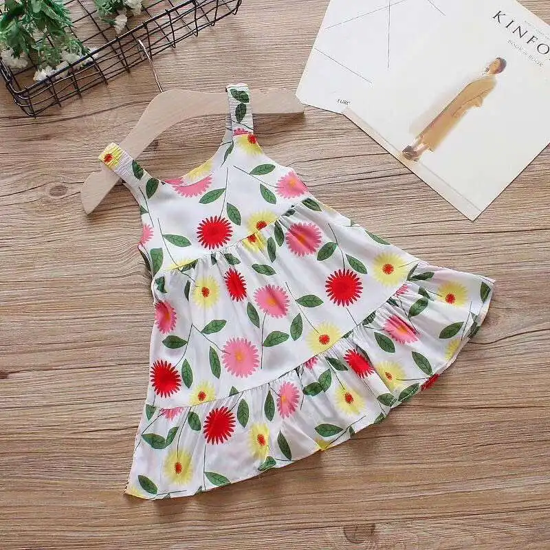 Летнее платье для девочек детские модные Хлопковые Платья на свадьбу маленьких