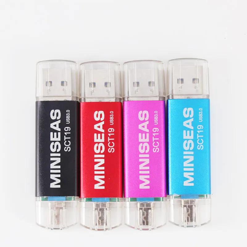 Miniseas OTG USB 3 0 флэш накопитель для Android системы 8 ГБ 16 32 64 Гб 128 внешний 2 в 1 флешка|USB