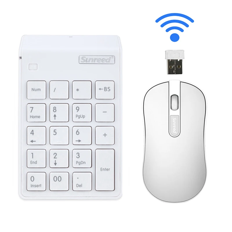 Мини цифровая клавиатура 2 в 1 и оптическая Мышь комбо 4G мини usb офисные ноутбуков