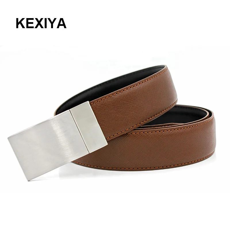 KEXIYA мужской ремень дизайнерский кожаный светильник Коричневые джинсы с