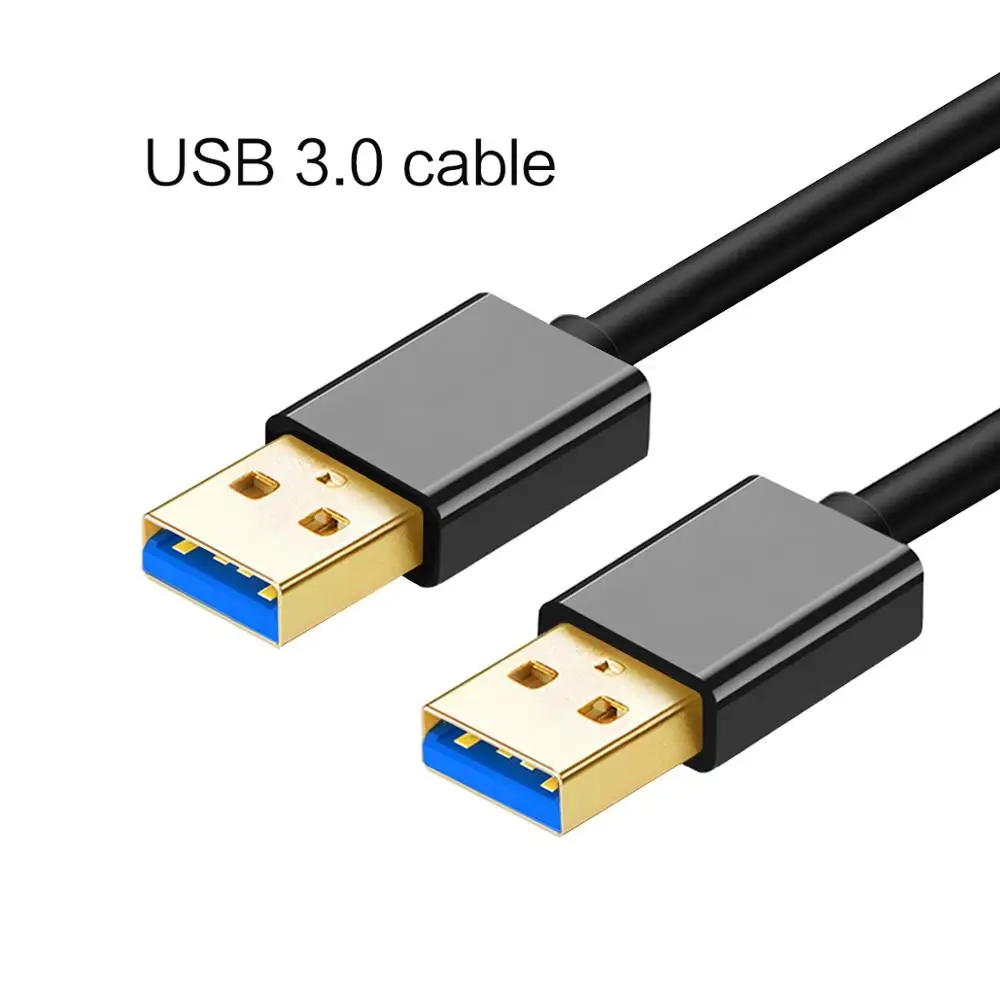 USB 3.0 CABLE QGeeM USB 3,0 кабель USB к usb тип A кабель «Папа-папа» для жесткого диска радиатор веб-камера автомобиля MP3 камера USB 2,0 кабель - Цвет: USB 3.0 CABLE