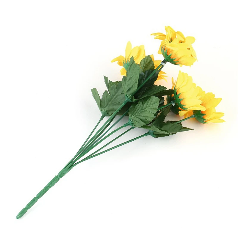 Искусственные цветы 7 вилок Свадебный декор венок сделай сам зажим красота