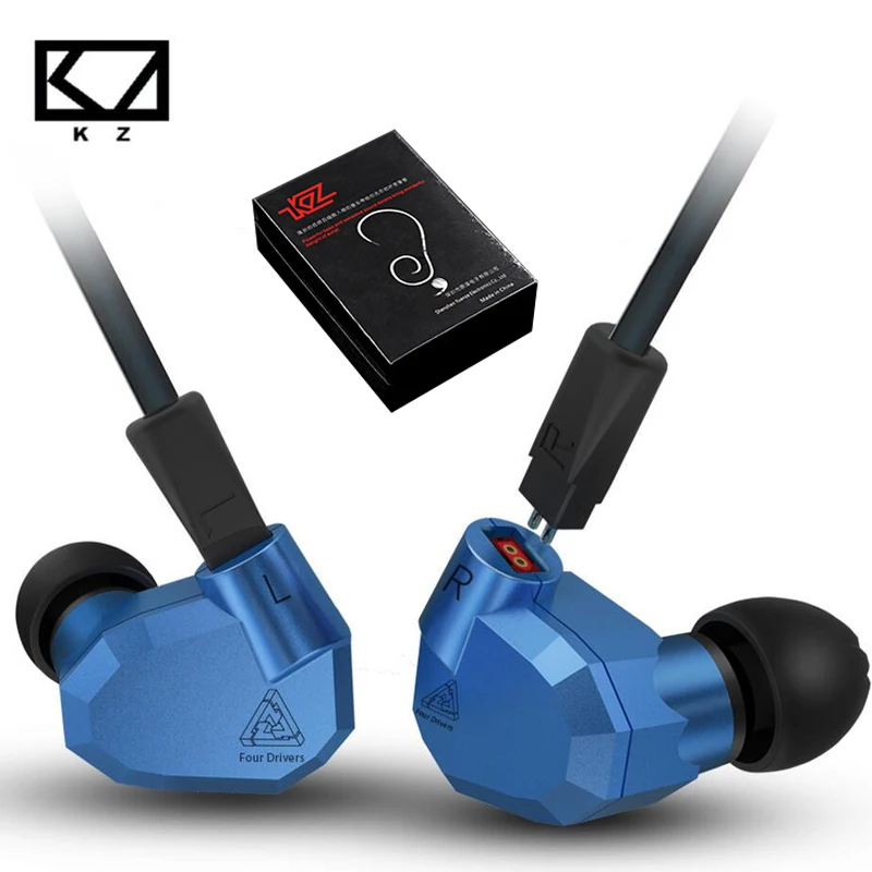 Оригинальные KZ ZS5 HIFI наушники 2DD + 2BA гибридные вкладыши DJ Monito Super Bass Наушники