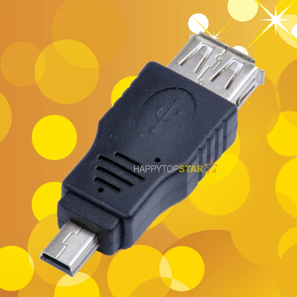 Переходник с USB 2 0 мама на Mini B 5-контактный папа |