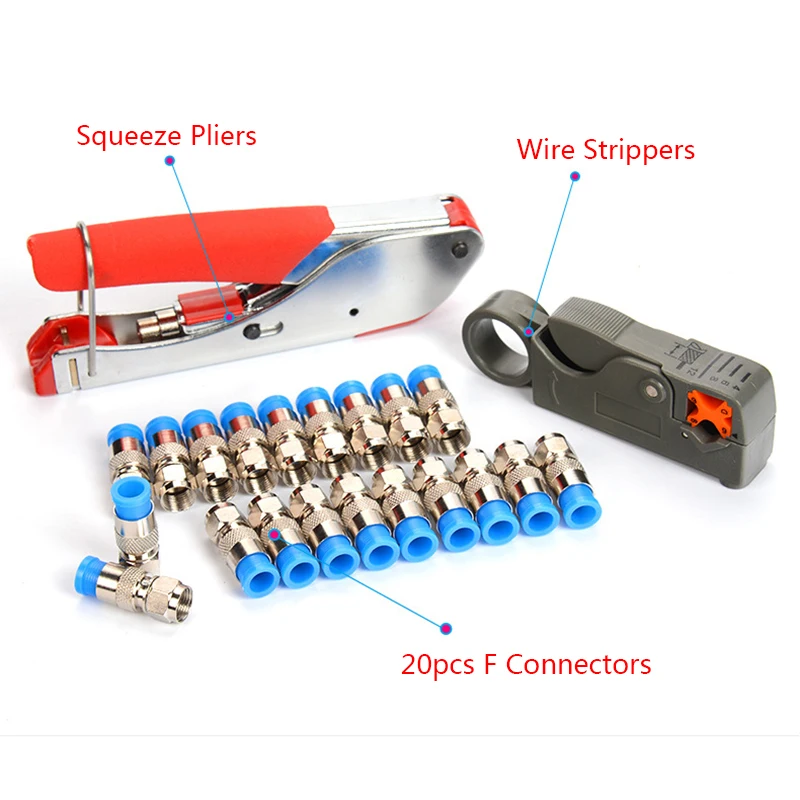 Mainpoint плоскогубцы для зачистки проводов коаксиальный кабель холодного отжима RG59