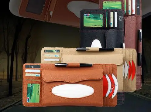 Универсальный автомобильный солнцезащитный козырек держатель для салфеток из