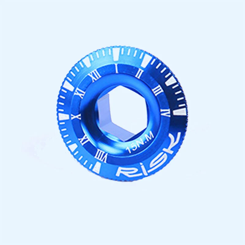 Blue RISK M20x9 болт рукоятки велосипеда для горной дороги велосипед Нижний Кронштейн Крышка шатун винт для SHIMANO велосипед BB оси винты - Цвет: Blue