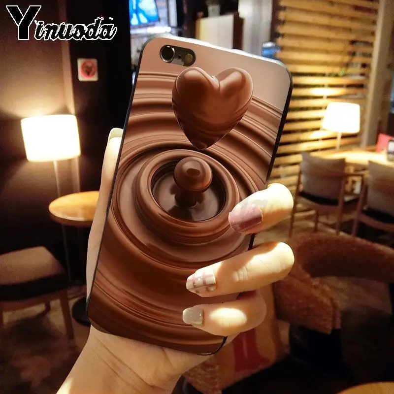 Yinuoda alenka бар с изображением шоколада wonka Новинка Черный силиконовый мягкий чехол