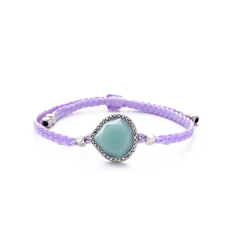 Этнические Ручной веревку цепи макраме браслеты для женщин очарование