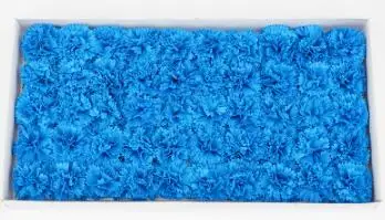 blue 50 шт./компл. мыло гвоздики декоративные цветы Цветочная композиция Свадебная вечеринка свадебные сувениры, хороший подарок на день матери, гвоздик букет - Цвет: blue
