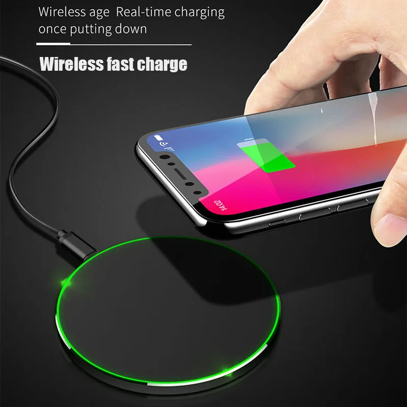 Беспроводная быстрая зарядная станция QI 9 В 10 Вт док для iPhone Samsung SGA998|Зарядные