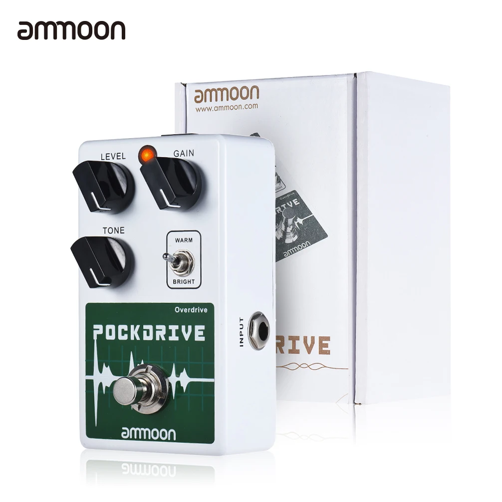 

Классическая гитарная педаль ammoon POCKDRIVE, с яркими и теплыми тонами