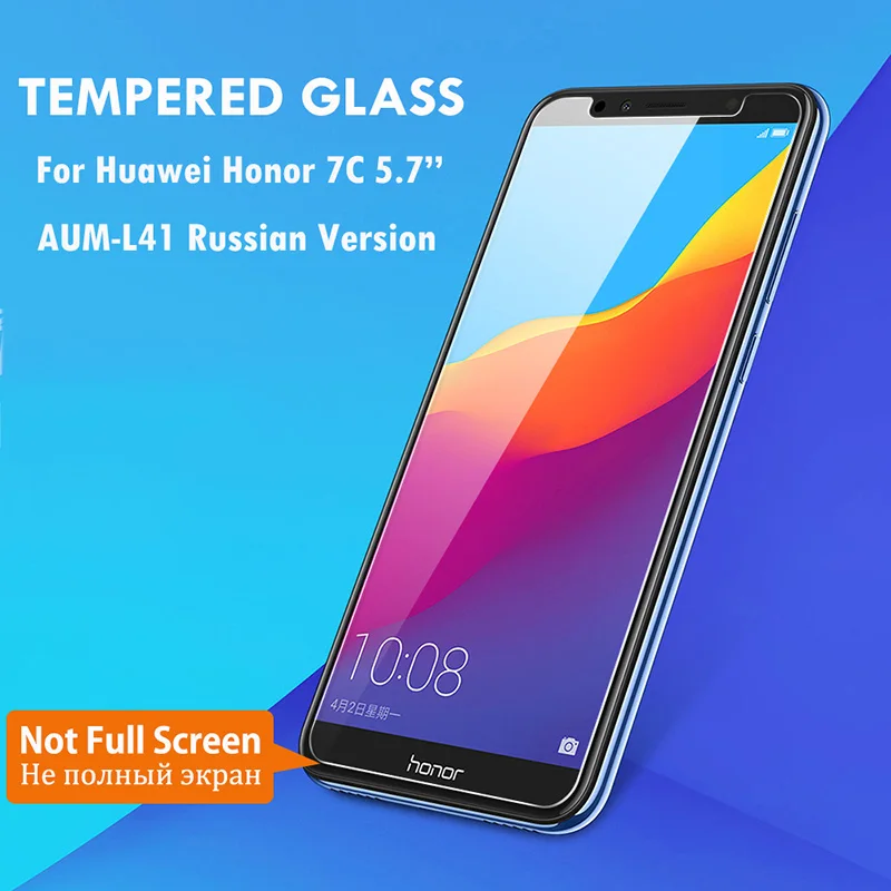 Закаленное стекло для Huawei Honor 7C защитная пленка 5 7 дюйма русская версия экрана |