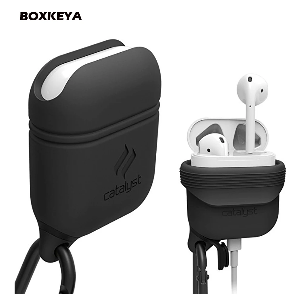 Светящиеся Air pods защитный чехол водонепроницаемый мягкий чехол для кожи с защитой от потери карабины зарядка Airpods аксессуары