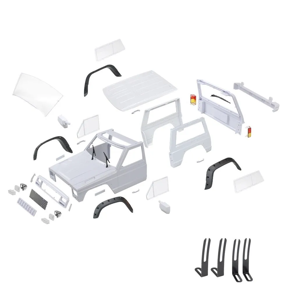 Твердый пластик MEREPACCOR 275 мм колесная база Cherokee корпус для 1/10 RC Rock Crawler D90 TF2