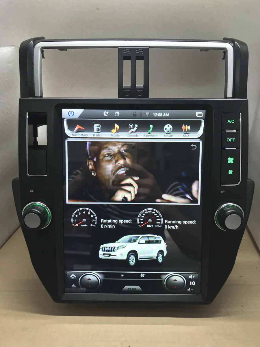 Чистый Android 7.1.1 четырехъядерный 2GB ram автомобильный DVD для TOYOTA Land Cruiser prado 150 1024*600 емкостный экран, 32GB gps BT wifi