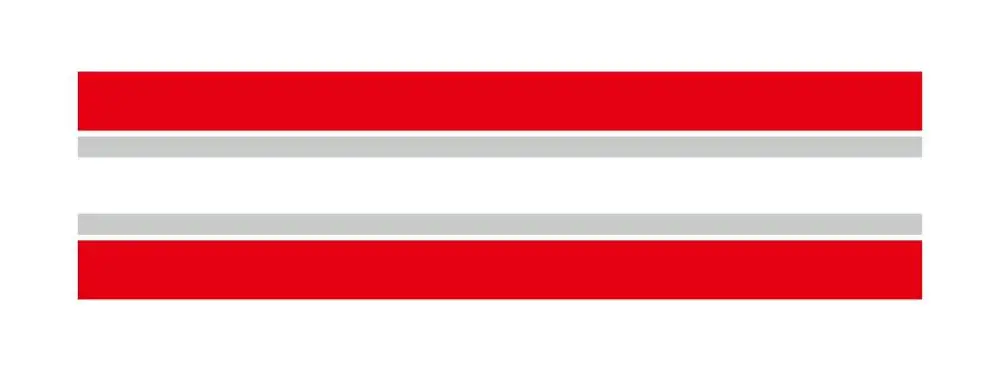 Red-Silver gray Цветные полосы, автомобильные наклейки, спортивные полосы, авто капот, наклейка для MINI Cooper S R56 R60 R61 F54 F55 F56, внешние аксессуары - Название цвета: Red-Silver gray