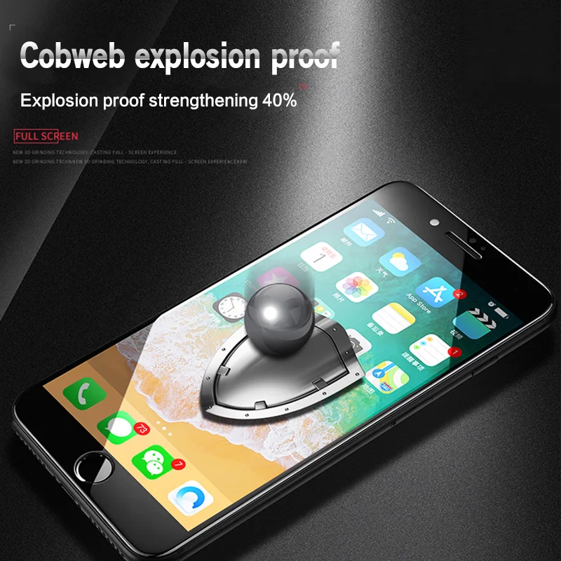 ESVNE 4D изогнутый край защитное стекло для айфон 6 6s 7 Plus Экран Full Cover на Стекло HD