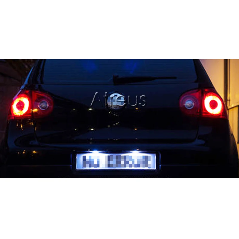 Автомобильные светодиодные фары PAKUSI для номерного знака Volkswagen VW Golf 6 Passat B6 B7 Polo 4D