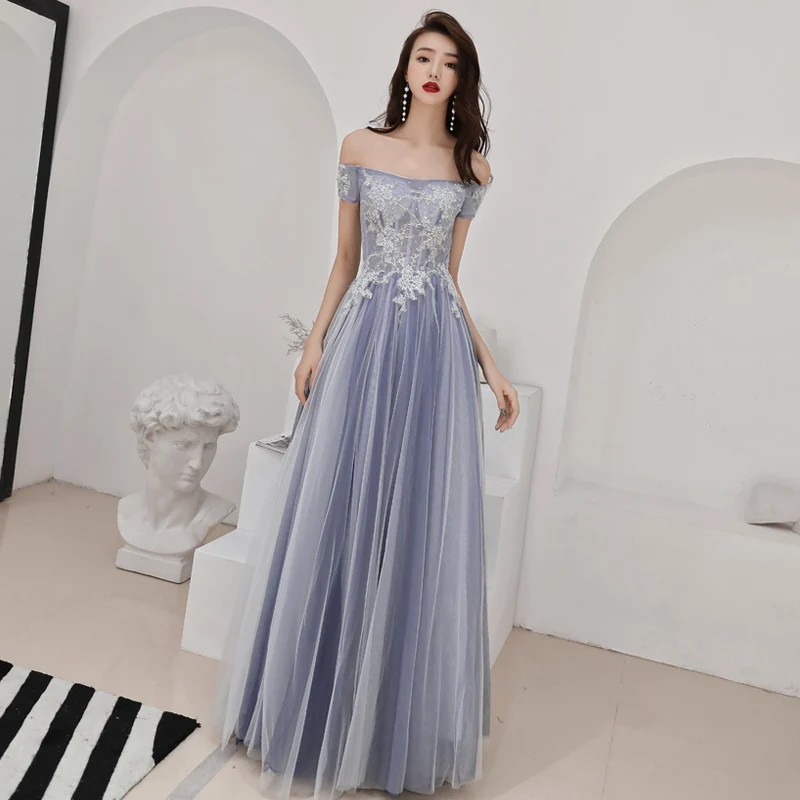 Кружевное Вечернее Платье новинка 2019 года длинное платье для встречи